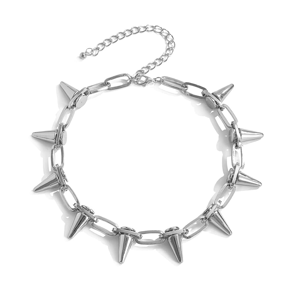 COLORFUL BLING Punk Spiked Chokers Necklaces Gothic Rivet